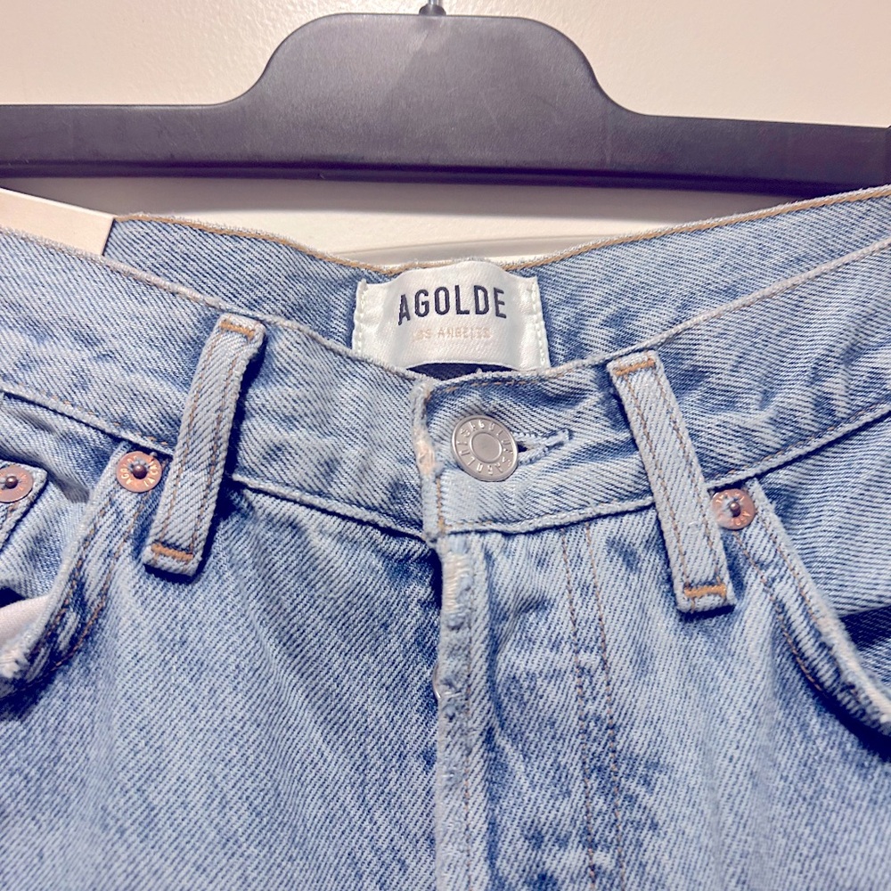 NWT AGolde 90s mid-rise loose straight jeans - Picture 6 of 6